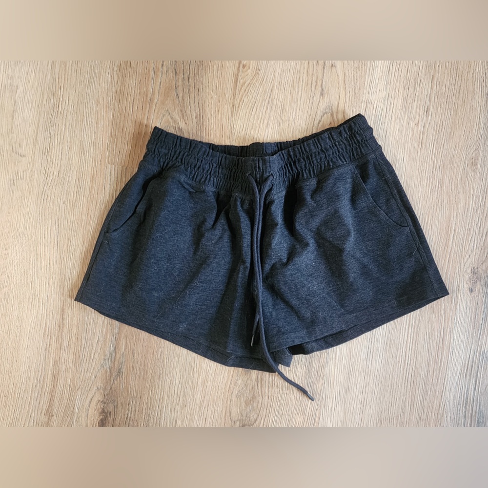 Beyond Yoga Charcoal Athletic Shorts